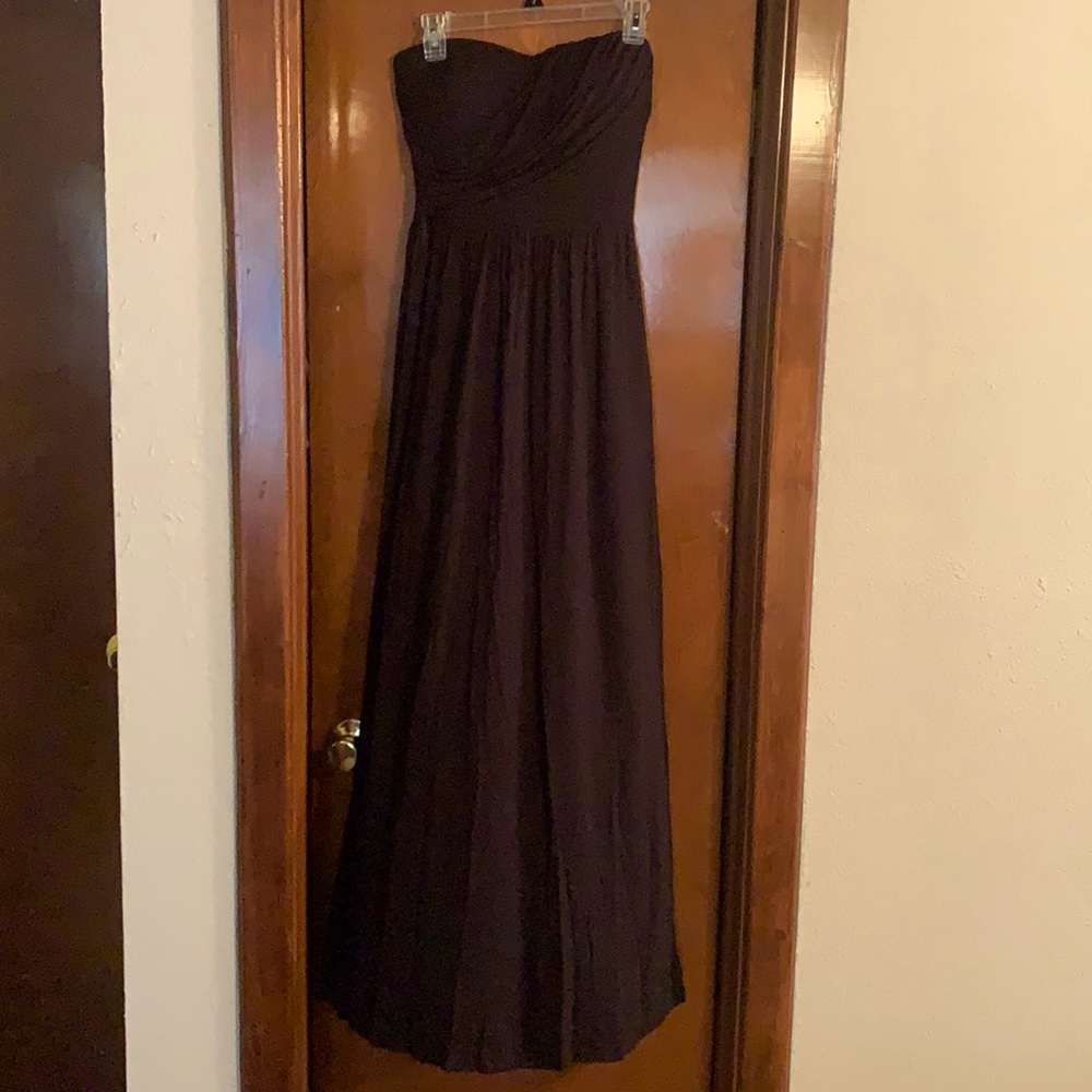 Black Strapless Maxi